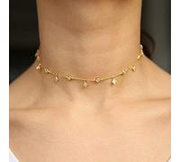 BDDCYWY Triangle de chaîne de Liaison Charme de Chute 925 Sterling WEMFERS CONCULTRE Bridal Cade Star Starling Starling Collier Choker Collier