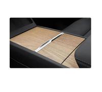 BDDXWSM Autocollant De Protection Pour Console Centrale Voiture, Film Pour Tesla Pour Model 3 Highland 2024 Et Pour Juniper 2025 Garniture console(Vertical wood)