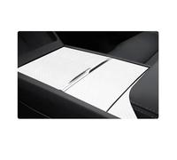 BDDXWSM Autocollant De Protection Pour Console Centrale Voiture, Film Pour Tesla Pour Model 3 Highland 2024 Et Pour Juniper 2025 Garniture console(Carbone blanc)