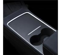 BDDXWSM Autocollant Pour Console Centrale Pour Tesla Pour Model 3 Y 2021-2023, Film Effet Bois, Cache De Commande Garniture console(Couleur noire)