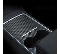 BDDXWSM Autocollant Pour Console Centrale Pour Tesla Pour Model 3 Y 2021-2023, Film Imitation Bois, Pour Intérieur De Garniture console(Aspect carbone)