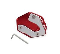 BDDXWSM Béquille Latérale pour Moto pour MT-07 2014-2024 MT-09 2015-2023, Plaque De Support, Pied Latéral, Agrandissement, Accessoires Support béquille(Rouge)