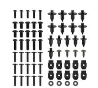 BDDXWSM Kit De Boulons De Carénage De Moto Vis De Pare-Brise Attaches Colorées Boulons Écrous Clips pour Y&amaha TMAX 530 TMAX530 2012-2019 Kit de boulons de carénage(Noir)