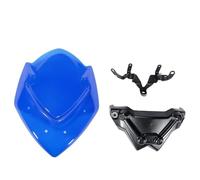 BDDXWSM Kit De Pare-Brise Et Déflecteurs pour Moto pour Suzuki GSX-S1000 GSXS1000 GSXS GSX-S 1000 2015-2020 Déflecteur Vent(Bleu)