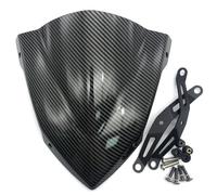 BDDXWSM Pare-Brise Avant Sport-Touring pour Moto pour MT25 MT03 2020-2024 MT-25 MT-03 2023 2022 Déflecteur Vent Pare-Brise(Carbone)