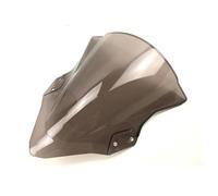 BDDXWSM Pare-Brise De Moto pour K&awasaki pour Ninja400, pour Ninja 400 250 2018-2023, Pare-Brise Double Bulle Déflecteur De Vent De Pare-Brise De Moto(Fumée)
