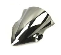 BDDXWSM Pare-Brise De Moto pour K&awasaki pour Ninja400, pour Ninja 400 250 2018-2023, Pare-Brise Double Bulle Déflecteur De Vent De Pare-Brise De Moto(Argent)