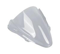BDDXWSM Pare-Brise De Moto pour pour Ninja pour ZX6R 2024 2025 Déflecteurs De Vent Double Bulle Déflecteur Vent(Légère fumée)