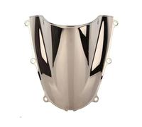 BDDXWSM Pare-Brise Double Bulle pour Moto, Déflecteur De Vent, Protection D'écran pour pour CBR600RR F5 2005 2006 Déflecteur Pare-Brise Vent(Argent)