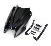BDDXWSM Pare-Brise Moto pour K&awasaki Z650 Z 650 2020-2025 Protections De Pare-Brise Avant Déflecteur De Vent De Pare-Brise De Moto(Noir)