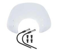 BDDXWSM Pare-Brise Moto pour Piaggio Vespa GTS 250 300 LX125 LX150 LX50, Pare-Brise Avant, Pièces De Protection Déflecteur De Vent De Pare-Brise De Moto(Légère fumée,Court)