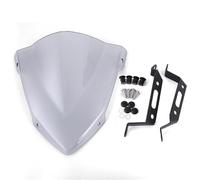 BDDXWSM Pare-Brise pour Moto pour MT07 FZ07 MT-07 FZ-07 2018 2019 2020 Déflecteurs De Vent Carénage Déflecteur Pare-Brise Vent(Titane,Type 1)