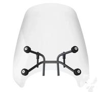BDDXWSM Pare-Brise, Visserie De Montage, Déflecteur, Aileron Et Accessoires pour Motos pour Indian Scout Bobber 2018-2024 Déflecteur Vent Pare-Brise(13inch White)