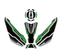 BDDXWSM Protecteur réservoir Carburant Autocollant De Réservoir De Carburant De Moto Protecteur De Protection De Réservoir pour K&awasaki pour Ninja 500 Z500 Z500 2024(Vert,X1)