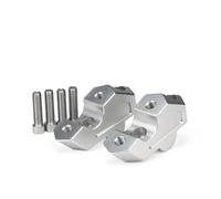 BDDXWSM Rehausseur De Guidon De Moto pour BMW F800GS F800 F 800 GS 2023 2024 2025 Kit De Rehaussement Et De Recul du Guidon en Alliage D'aluminium Hauteur Adaptateur(Argent 1)