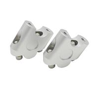 BDDXWSM Réhausseur De Guidon pour MT07, MT09, XJ6, Adaptateurs Rehaussement, Pince Levage Réglable Guidon relevable(Argent)