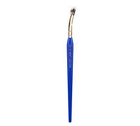 Bdellium Tools Pinceau de maquillage professionnel - Golden Triangle 730 - Ventilateur de mascara courbé - Avec toutes les fibres synthétiques végétaliennes et douces, pour appliquer le mascara (bleu