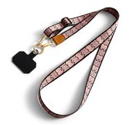 BDEPSTR Cordon Téléphone Portable Universel, Lanière Téléphone Réglable avec Patch et Mousqueton, Bandoulière Téléphone Portable Transversale pour Smartphone, Tour de Cou Confortable