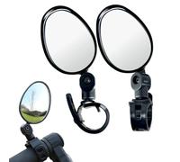 BDEPSTR Lot de 2 rétroviseurs de vélo, rotatifs à 360 °, pliables HD, rétroviseurs grand angle, résistants aux chocs, adaptés aux vélos et vélos électriques