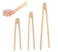 BDEPSTR Pince Grille Pain,Lot de 3 Pince a Cornichon,Pinces a Toast,Pinces en Bambou pour Grill Tranche de Pain,Cornichons