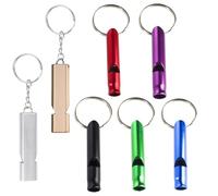 BDEPSTR Sifflet de Survie,7 Pièces Sifflets en Aluminium,Sifflet Anti Agression,Sifflets de Sauvetage,pour L'école Gym,Camping en Plein Air,Chasse,L'escalade