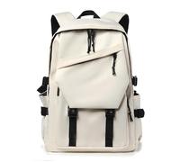 BDFCPC Sac à Dos Ce Simple Est Parfait Pour Les Trajets, Aller L'école, Travailler Et Sortir Il Offre Un Espace De Stockage Suffisant -blanc-15 Pouces