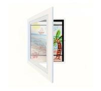 BDFJEDS Cadre d'art magnétique for jeunes à ouverture frontale - Présentoir en bois polyvalent et sûr for dessins, photos œuvres 3D(Color 2,8 Inches 6x8in)