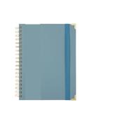 BDFJEDS Cahiers à Spirales Bloc-notes à spirales et sangles(B5-Blue)