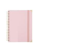 BDFJEDS Cahiers à Spirales Bloc-notes à spirales et sangles(B5-Pink)