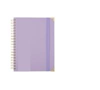 BDFJEDS Cahiers à Spirales Bloc-notes à spirales et sangles(B5-Purple)