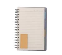 BDFJEDS Cahiers à Spirales Bloc-notes de bureau à couverture transparente(A5)