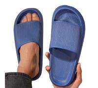 BDFJEDS Chaussons Accueil Femmes Porter Des Chaussures À Semelles Souples Antidérapantes Simples(Blue,38-39)
