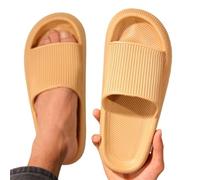 BDFJEDS Chaussons Accueil Femmes Porter Des Chaussures À Semelles Souples Antidérapantes Simples(Khaki,38-39)