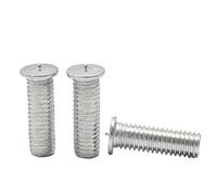 BDFJEDS Goujons de Soudure 100 vis à souder M3 M4 M5 M6 M8, Goujons filetés en Aluminium for Clous de décharge condensateur(M 4 x 16)