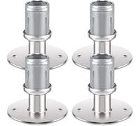 BDFJEDS Pied de Table Metal Meubles à Base Ronde réglables en Acier Inoxydable for Pied de Table Style Tube 1 5/8 Pouces Od