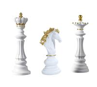 Bdghay ÉChecs RéSine DéCor Ornement Bureau Figurines Reine Chevalier Statue Collection Objet Sculptural ModèLes de PièCes D'éChecs B