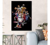 BDHcdfAJGf Célèbre Basketball All Star Player Affiche et Toile tableau Peinture Basketball Sports Star Murale Art Tableaux pour Salon Home Decor 50x70cm Sans Cadre