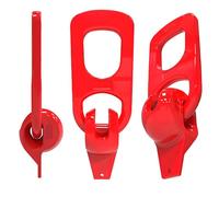 BDHDHWEFE Pince à bec de canard d'embrayage levage en béton robuste, œil préfabriqué acier allié forgé avec verrou sécurité, capacité charge 2 800 lb 11 000(Red,2.5T)