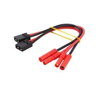 BDHI Lot de 2 adaptateurs de Charge Traxxas Femelle vers HXT 4 mm ID pour Redcat LiPo TRX TRA2970 TRA2972 (B134-2)