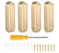 BDHYYM 4 Pièces Patere murale retractable Patere doree murale, Crochets de Suspension avec Tournevis, 5 x 75 mm, pour Vêtements Porte-serviettes, Salle de Bain, Entrée, Chambre & Cuisine