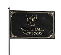 BDIX Drapeaux pour Man Cave You Shall Not Pass Drapeau Man Cabe Décor Hiver Maison Drapeau (152 x 244 cm)