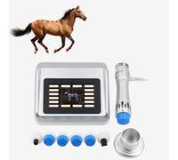 BDJSN Appareil Portable De Thérapie par Ondes De Choc pour Chevaux, 1-18 Hz, Appareil De Massage Électrique pour Animaux, avec 7 Têtes De Traitement, Énergie Réglable De 10 À 300 MJ, pour Chevaux