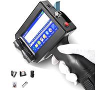 BDJSN Imprimante À Jet d'encre Portable À Écran Tactile, Codeur À Jet d'encre Portable avec Écran Tactile De 4,3 Pouces, Prise en Charge Bluetooth/USB, 600 Dpi, pour Métal, Plastique, Tuyau, Mousse