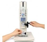 BDJSN Jauge De Force Numérique 10n-1000n avec Support, écran LCD, Commande Volant, Course 270mm, 5 Sondes & 2 Pinces pour Essais De Traction, Compression, Fil Et Ressort 10N