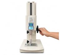 BDJSN Jauge De Force Numérique 10n-500n avec Support, écran LCD, Commande Volant, Course 300mm, 5 Sondes & 2 Pinces pour Essais De Traction, Compression, Pelage Et Déchirement 20N