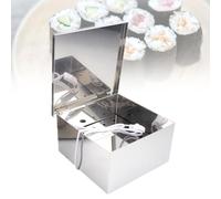 BDJSN Séchoir À Légumes en Acier Inoxydable, Boîte De Séchage D'algues Portable 25 W avec Ampoule Lumineuse Et 4 Pieds Isolants, pour Bar À Sushi, Restaurant, Restauration Rapide, Snack-Bar