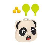 BDJXOZYH Ensemble de raquettes de tennis de table portable pour entraînement de tennis de table - Panda - 6,5 x 7 cm