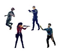 BDJXOZYH Lot de 4 figurines 1/64 Personnes et Zombie Disposition Décoration de bureau Dioramas Decor