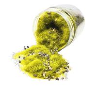 BDJXOZYH Matériaux de paysage de flocage à faire soi-même pour la construction de micro paysages, vert herbe, 65 x 65 mm