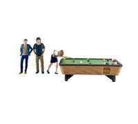 BDJXOZYH Mini Billard Model Set S Gauge Layout Movie Props 1:64 Personnes Figure Model Model